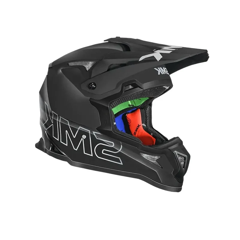 SMK ALLTERRA SOLID MA260 CROSS CASCHI DI MOTO OPACO NERO
