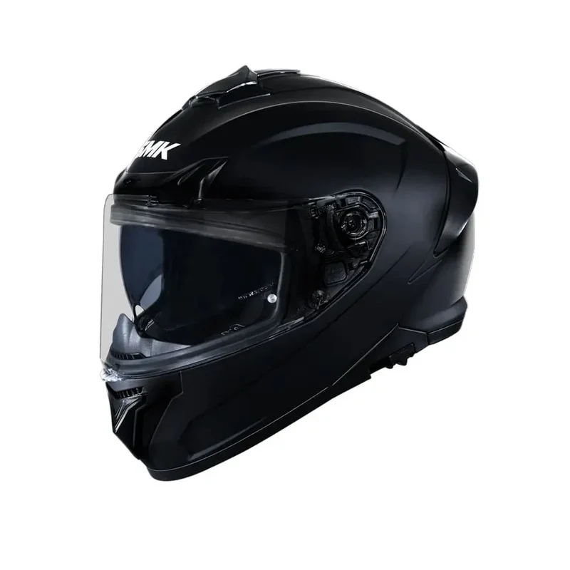 SMK TYPHOON SOLID GL200 INTEGRALE CASCHI DI MOTO NERO LUCIDO