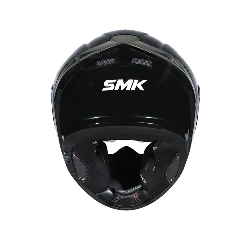 SMK TYPHOON SOLID GL200 INTEGRALE CASCHI DI MOTO NERO LUCIDO