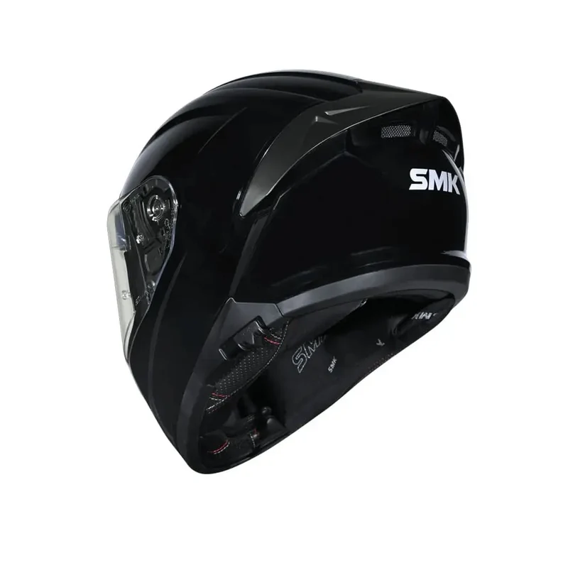 SMK TYPHOON SOLID GL200 INTEGRALE CASCHI DI MOTO NERO LUCIDO