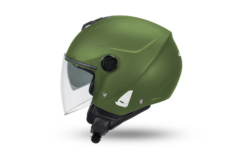 CASCO UFO JET NIXIE DOPPIA VISIERA VERDE OPACO