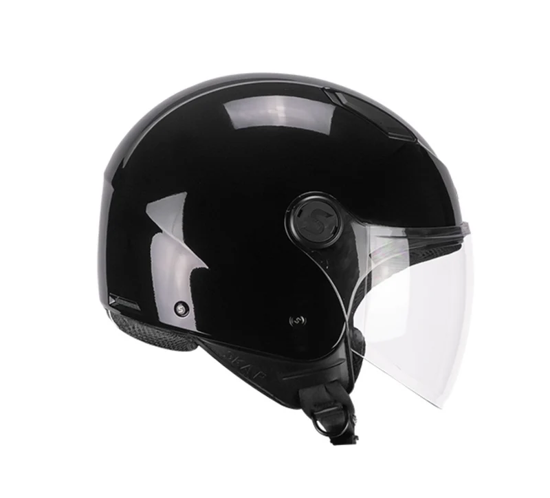 CASCO JET SKA-P 1LHA LUKE MONO NERO LUCIDO