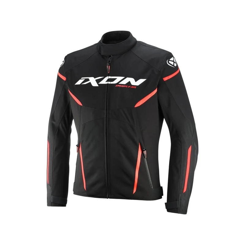 GIUBBOTTO TSUTO UOMO IXON STRIKER2 AIR WP NERO-BIANCO-ROSSO