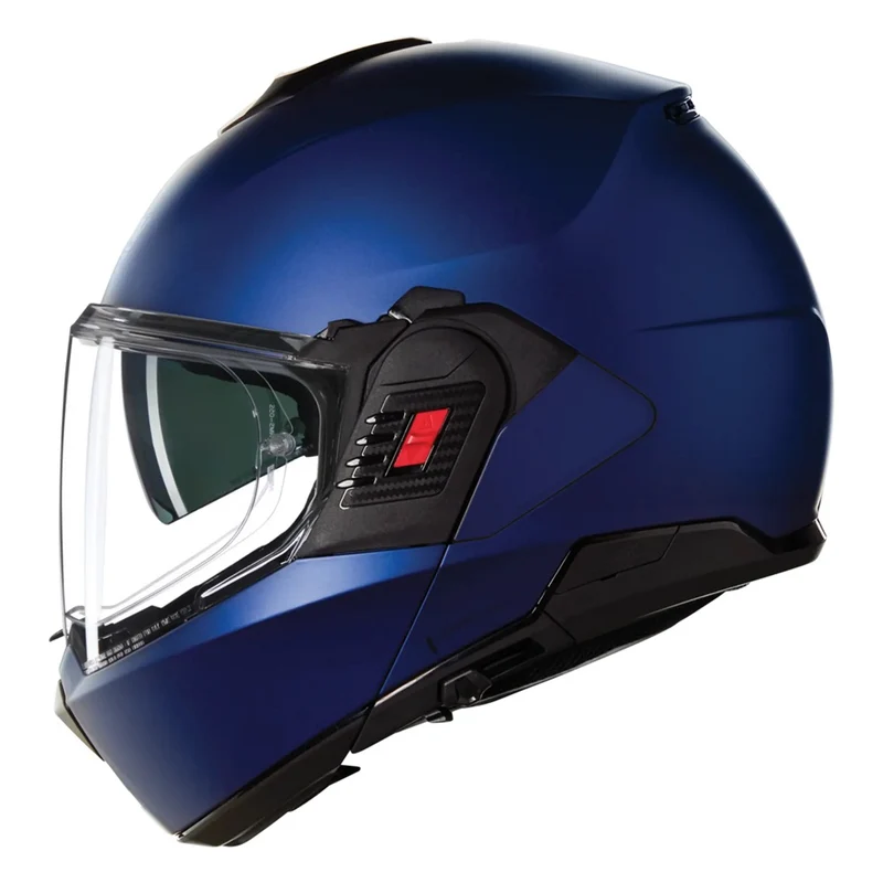 CASCO REVERS NOLAN N120-1 CLASSICO NOBIL 313 BLU OPACO FLIP UP