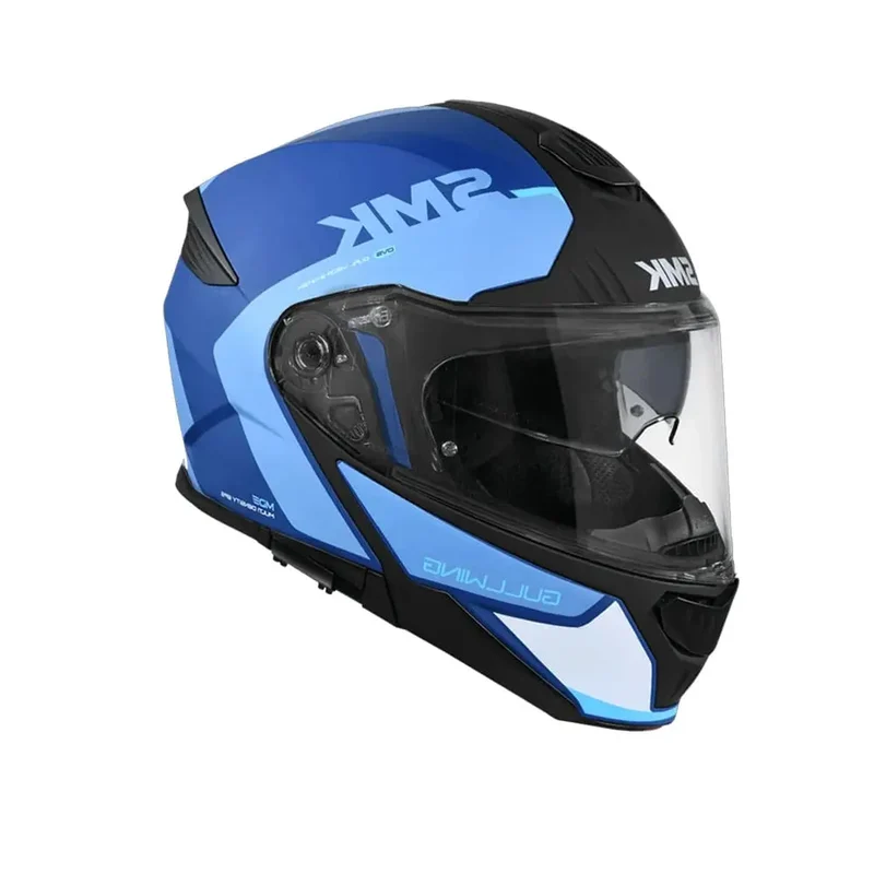 SMK GULLWING KRESTO MA551 MODULARE CASCHI DI MOTO BLU NERO