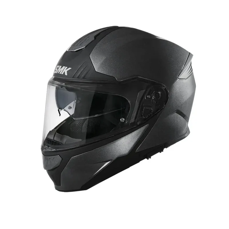 SMK GULLWING SOLID ANTRACITA GLDA600 MODULARE CASCHI DI MOTO NERO