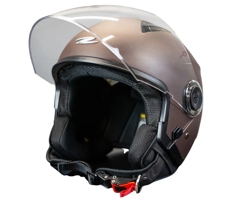 ZEUS JET ZS-617 CASCHI DI MOTO MARRONE OPACO CAFFÈ