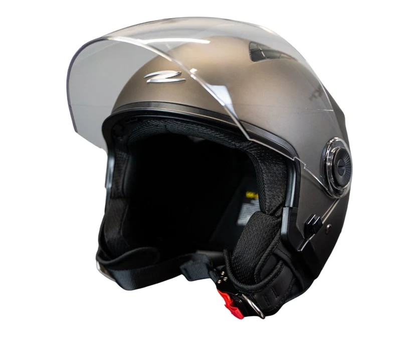 ZEUS JET ZS-617 CASCHI NERO OPACO ARGENTO