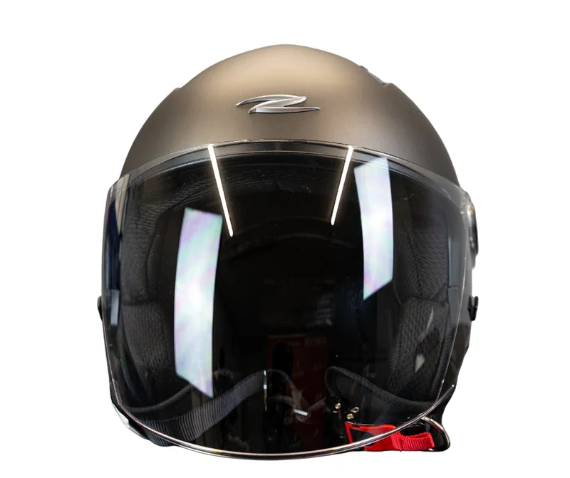 ZEUS JET ZS-617 CASCHI NERO OPACO ARGENTO