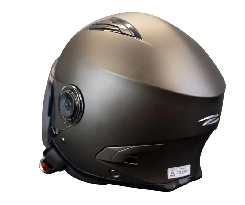 ZEUS JET ZS-617 CASCHI NERO OPACO ARGENTO
