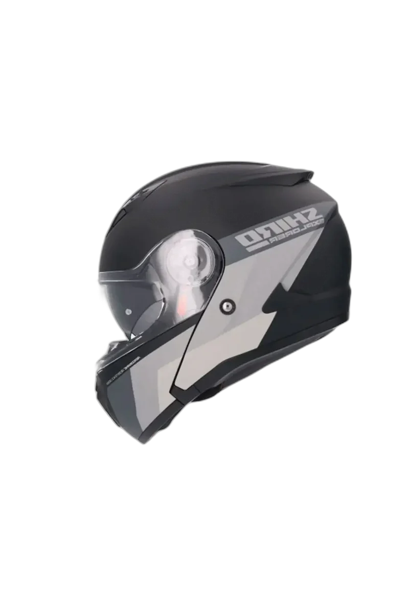 SHIRO EXPLORER MAVERICK MODULARE CASCHI DI MOTO OPACO TITANIUM