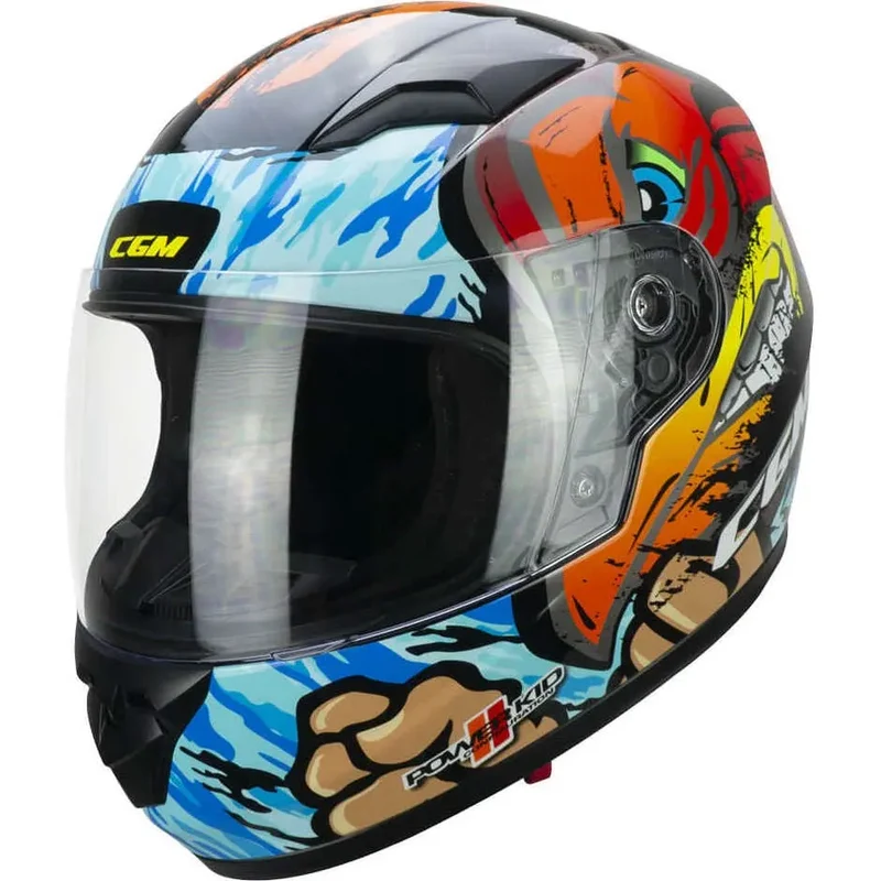 CGM 265X LUCKY BOXER INTEGRAL CASCHI DI MOTO AZZURRO ROSSO VERDE