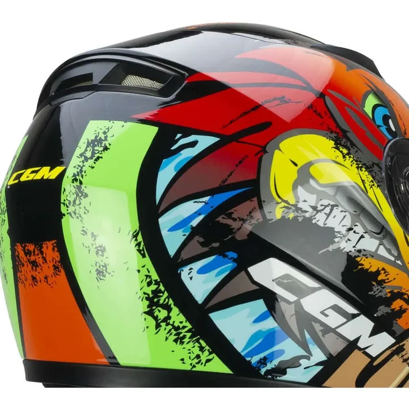 CGM 265X LUCKY BOXER INTEGRAL CASCHI DI MOTO AZZURRO ROSSO VERDE