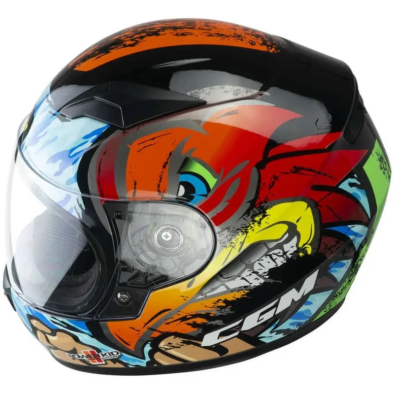 CGM 265X LUCKY BOXER INTEGRAL CASCHI DI MOTO AZZURRO ROSSO VERDE
