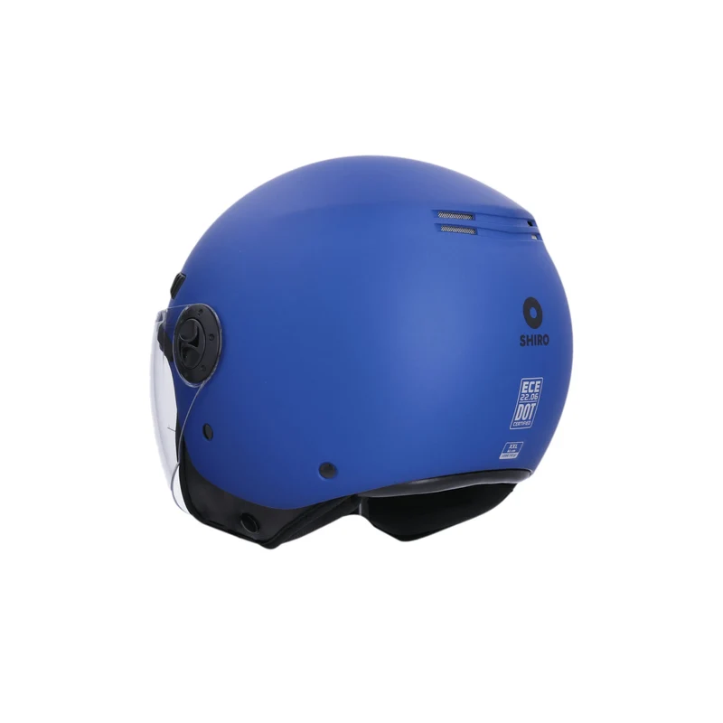 SHIRO HELMETS SH-62 KIOTO CASCHI DI MOTO MONOCROMO BLU OPACO