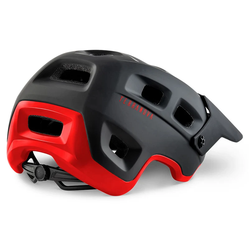 Casco Met Terranova - Nero rosso
