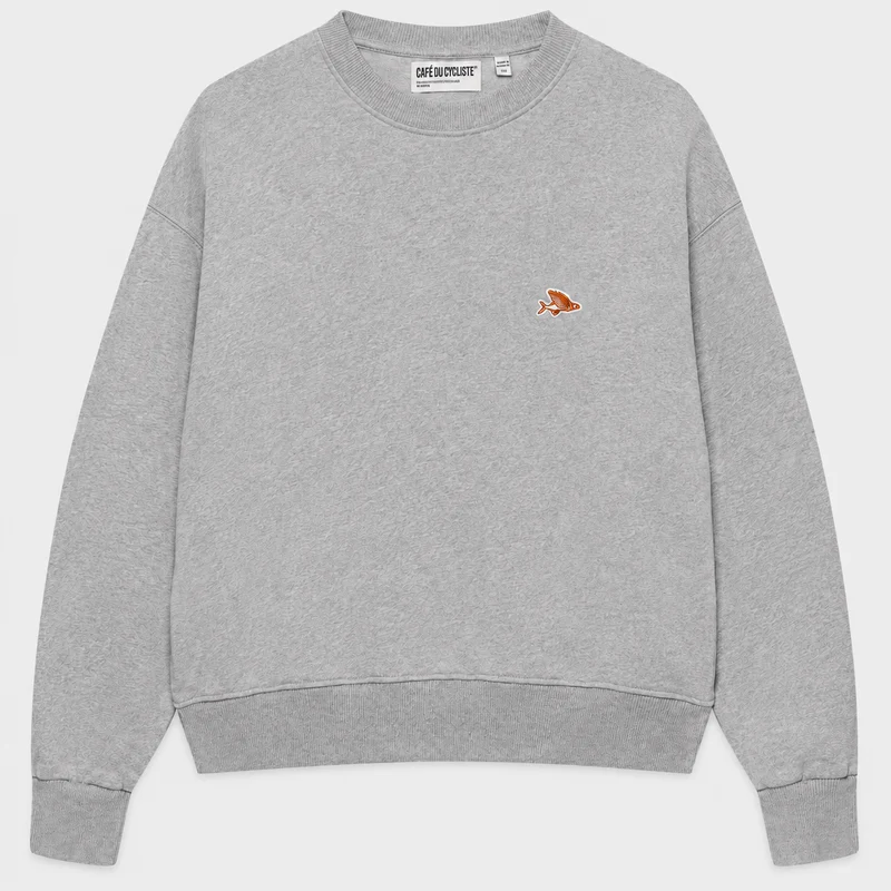 Felpa donna Cafe du cycliste Celeste - Grigio