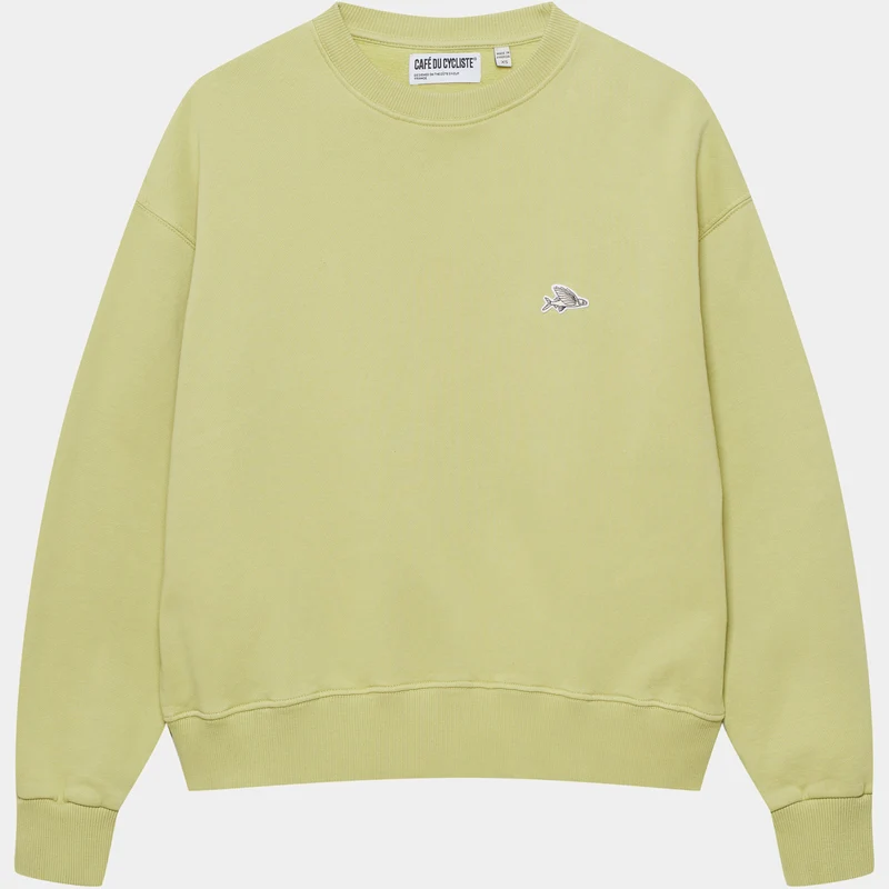 Felpa donna Cafe du cycliste Celeste - Verde