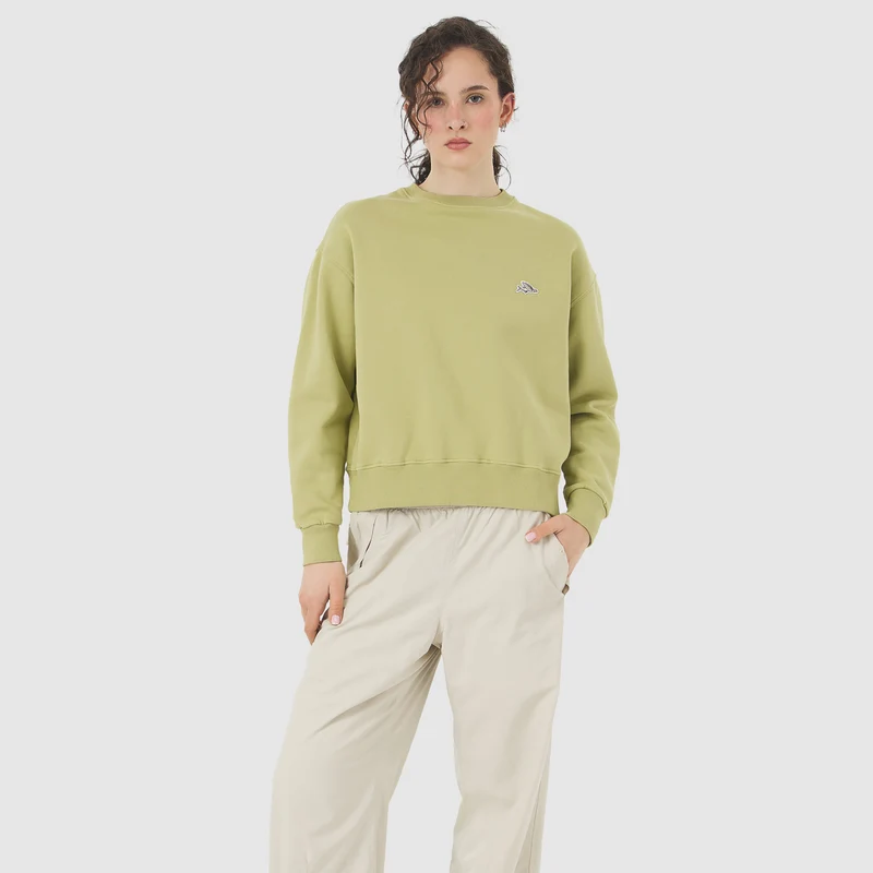 Felpa donna Cafe du cycliste Celeste - Verde