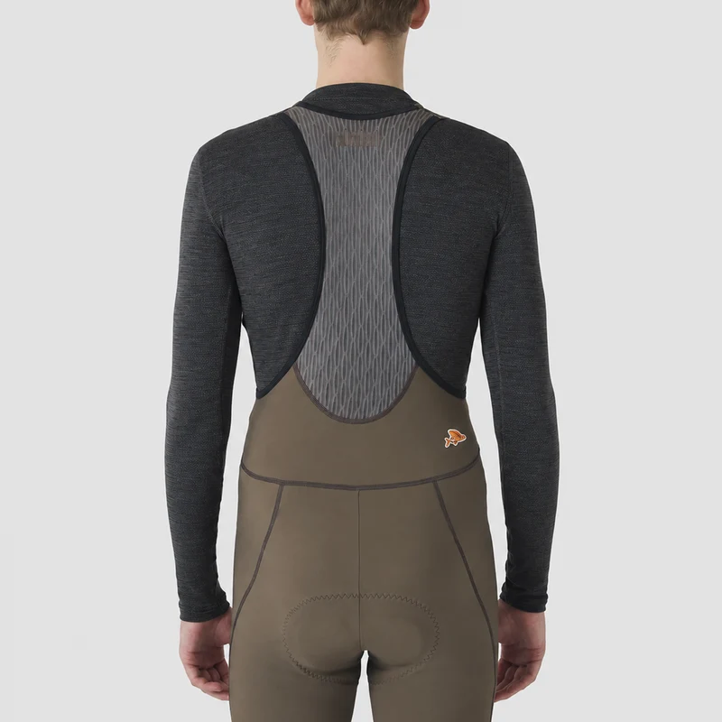 Maglia intima maniche lunghe Cafe du cycliste Judith - Grigio scuro