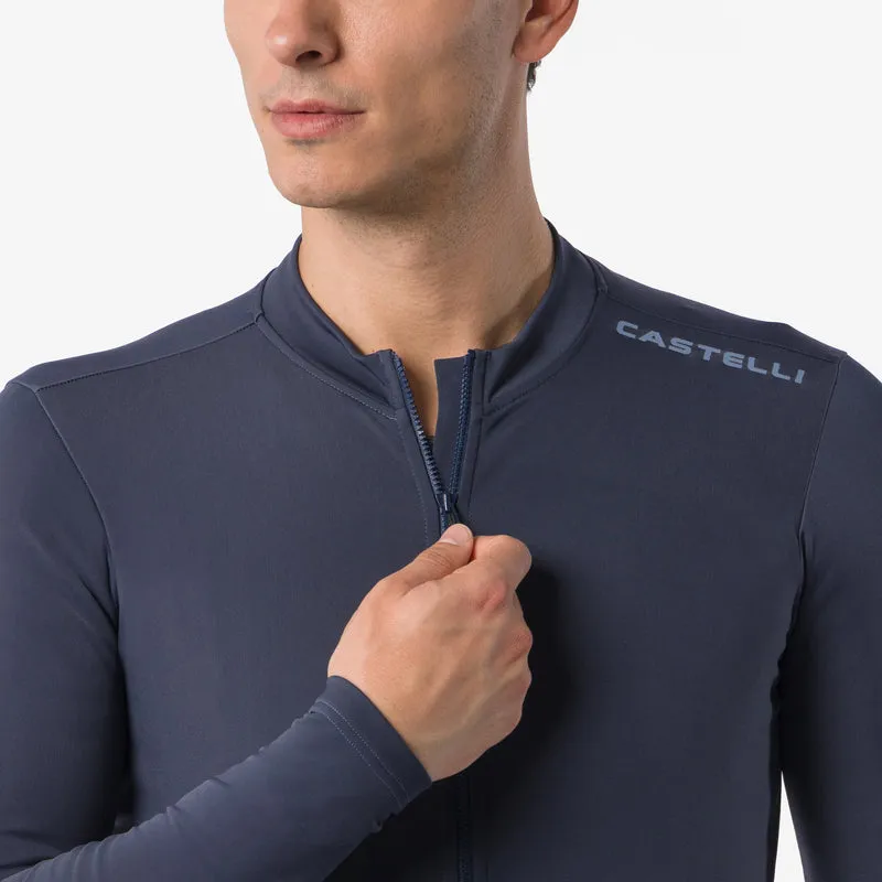 Maglia maniche lunghe Castelli Espresso Thermal 2 - Blu scuro