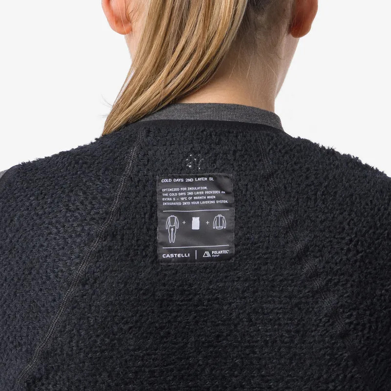 Maglia intima donna senza maniche Castelli Cold Days 2nd - Nero