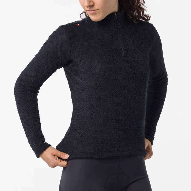 Maglia intima donna maniche lunghe Castelli Cold Days 2nd - Nero