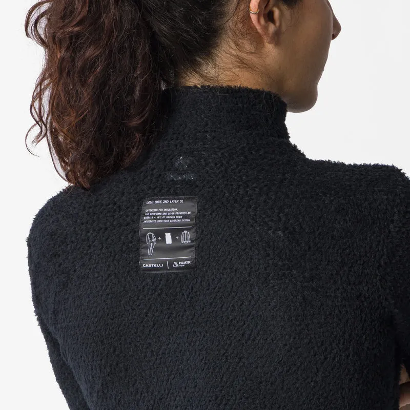 Maglia intima donna maniche lunghe Castelli Cold Days 2nd - Nero