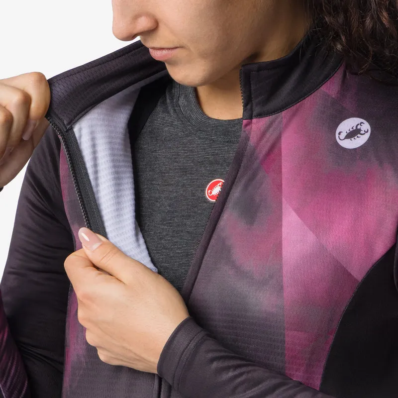 Maglia maniche lunghe donna Castelli Prismatic - Nero