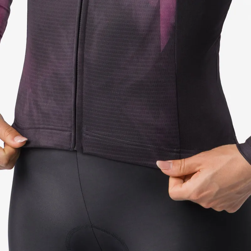 Maglia maniche lunghe donna Castelli Prismatic - Nero