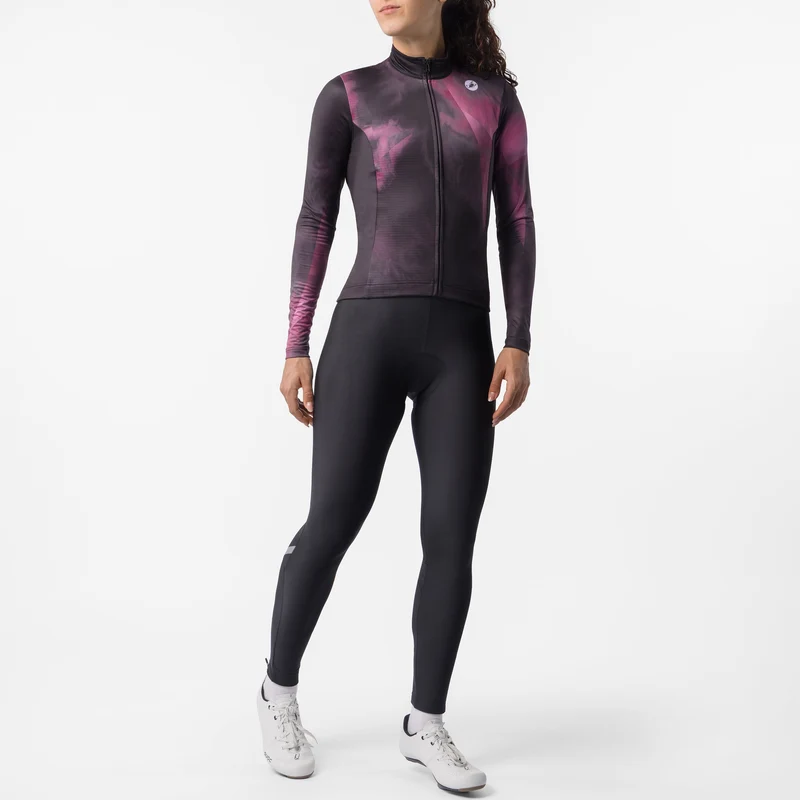 Maglia maniche lunghe donna Castelli Prismatic - Nero