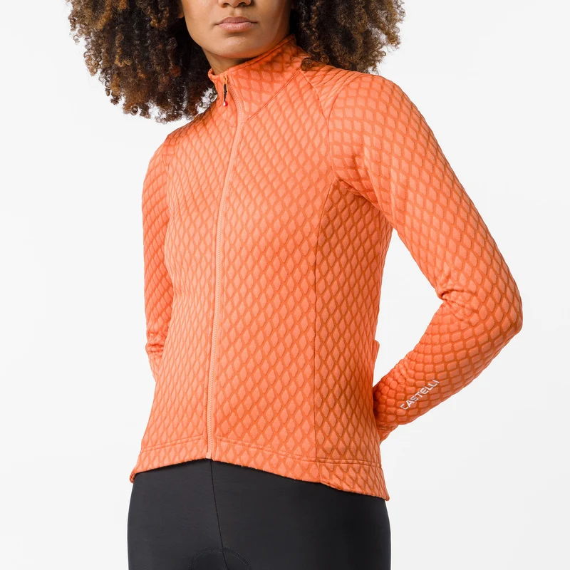 Maglia maniche lunghe donna Castelli Ventra - Arancio