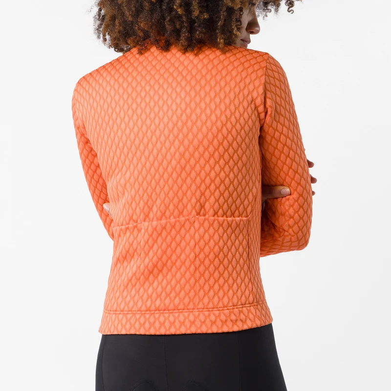 Maglia maniche lunghe donna Castelli Ventra - Arancio
