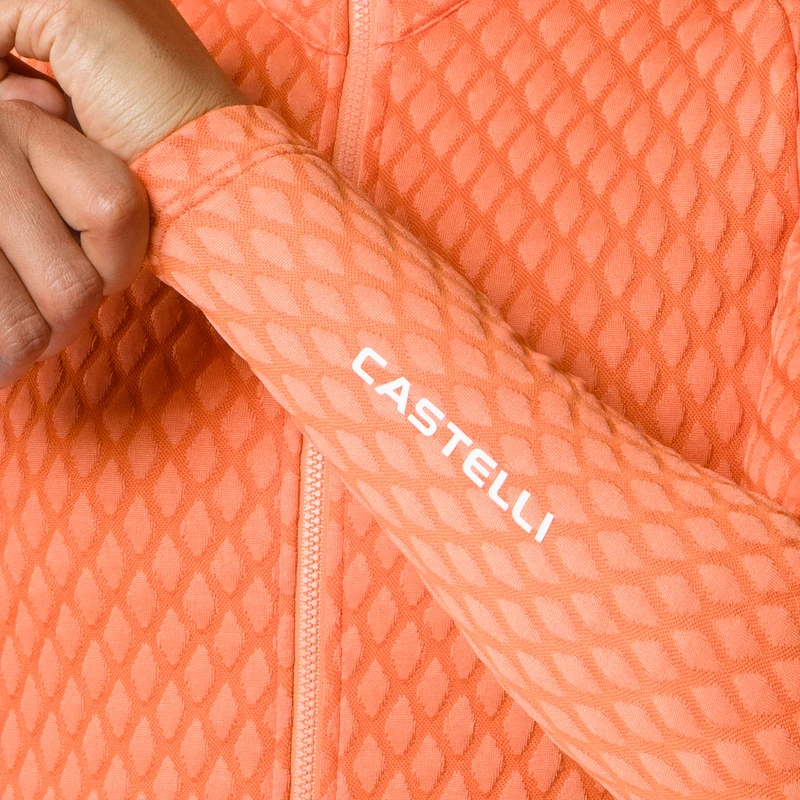 Maglia maniche lunghe donna Castelli Ventra - Arancio