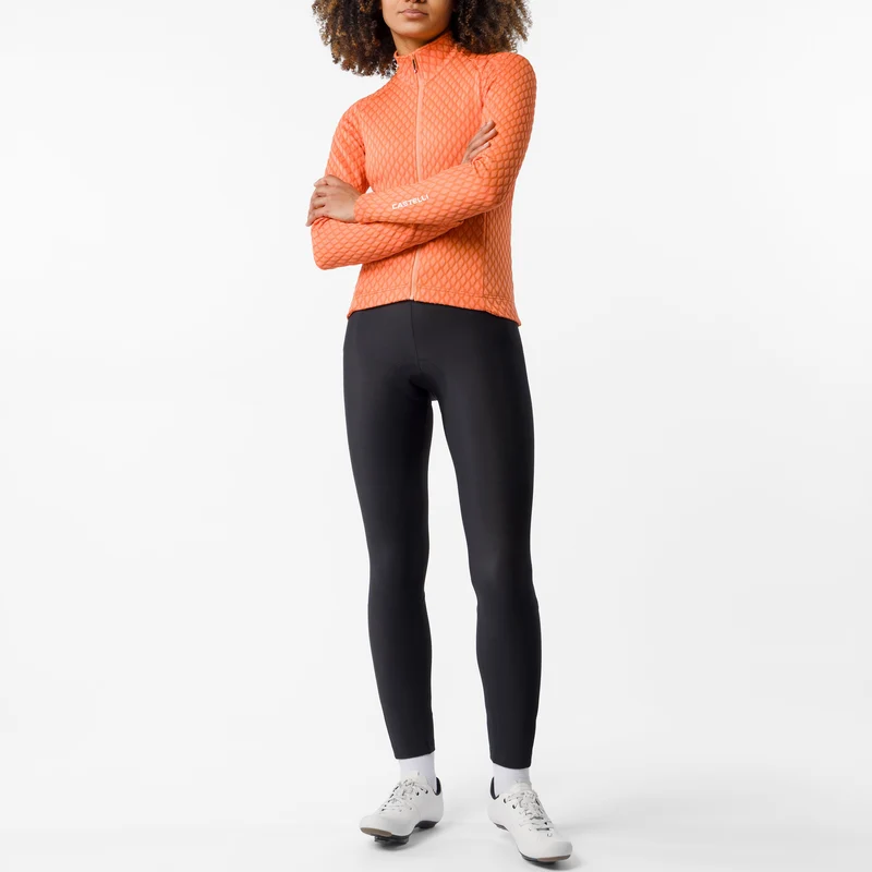 Maglia maniche lunghe donna Castelli Ventra - Arancio