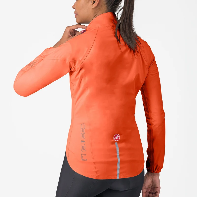 Mantellina donna Castelli Emergency 3 Rain - Arancio