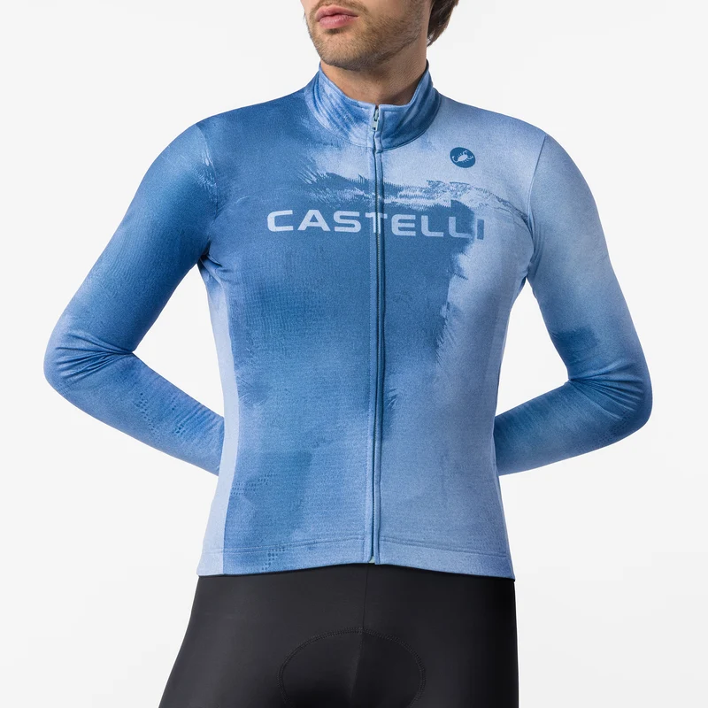 Maglia maniche lunghe Castelli Nebula Thermal - Blu