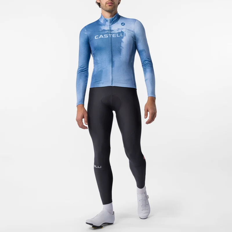 Maglia maniche lunghe Castelli Nebula Thermal - Blu