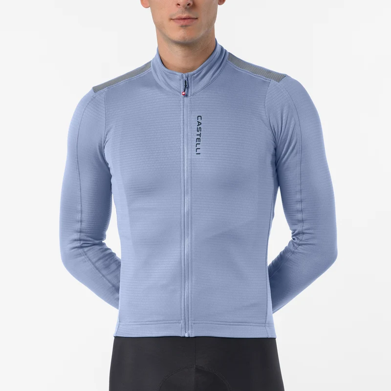Maglia maniche lunghe Castelli Puro 4.1 - Azzurro
