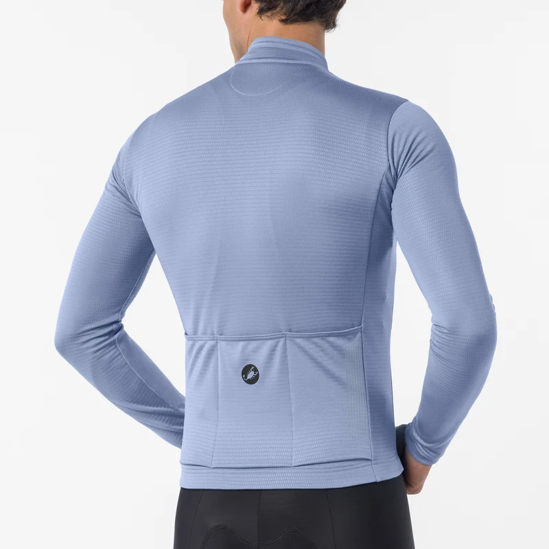 Maglia maniche lunghe Castelli Puro 4.1 - Azzurro
