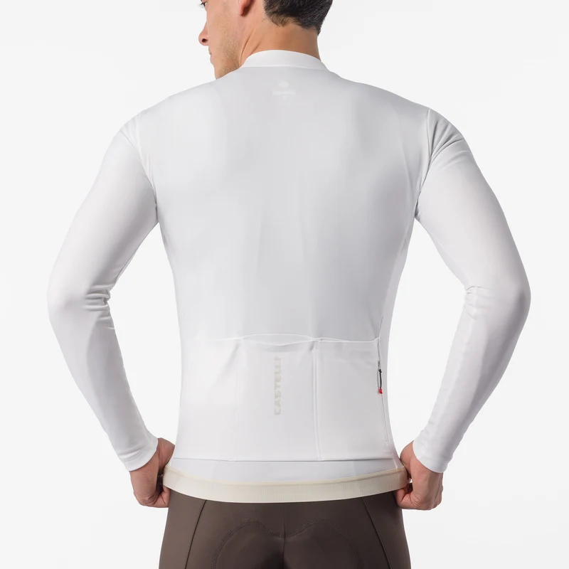 Maglia maniche lunghe Castelli Espresso Thermal 2 - Bianco