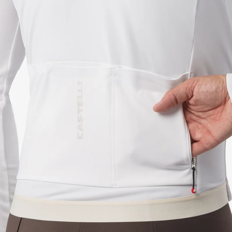 Maglia maniche lunghe Castelli Espresso Thermal 2 - Bianco