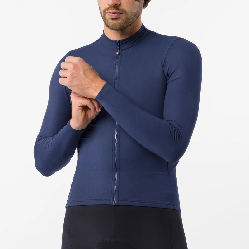 Maglia maniche lunghe Castelli Thermowoven - Blu
