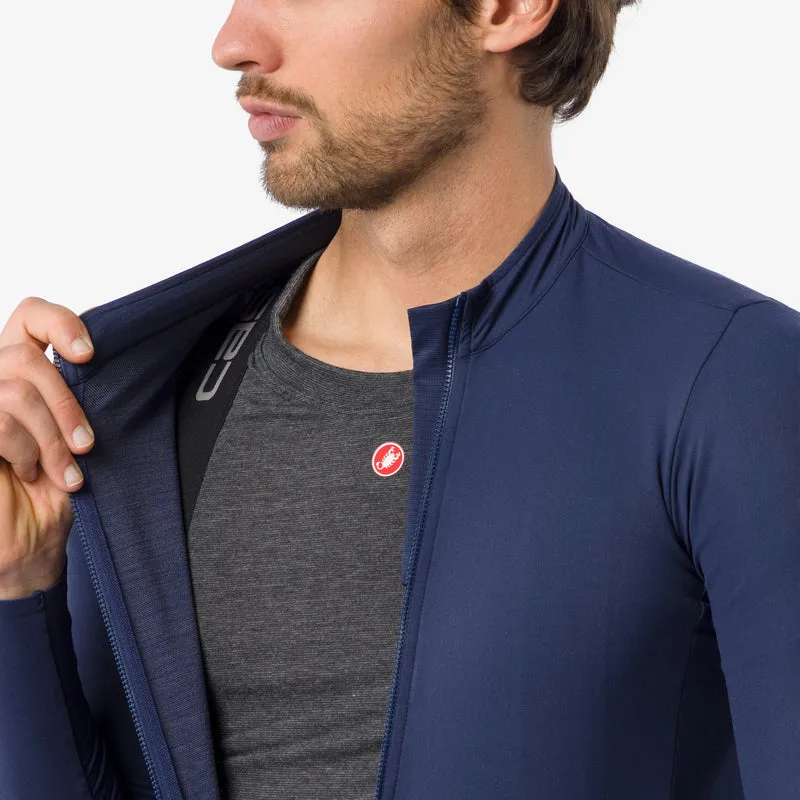 Maglia maniche lunghe Castelli Thermowoven - Blu