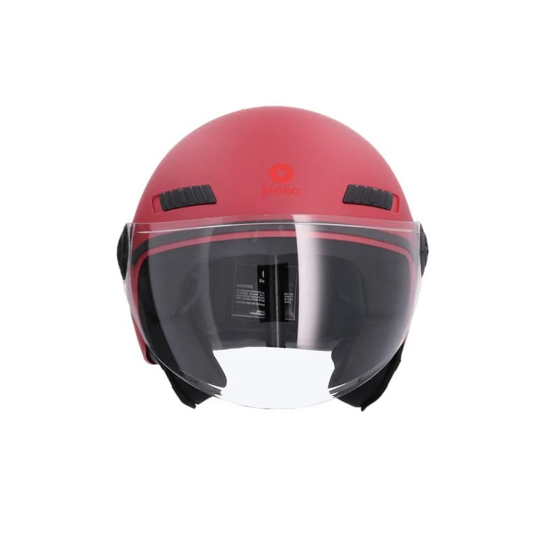 SHIRO HELMETS SH-62 KIOTO CASCHI DI MOTO MONOCROMO ROSSO OPACO