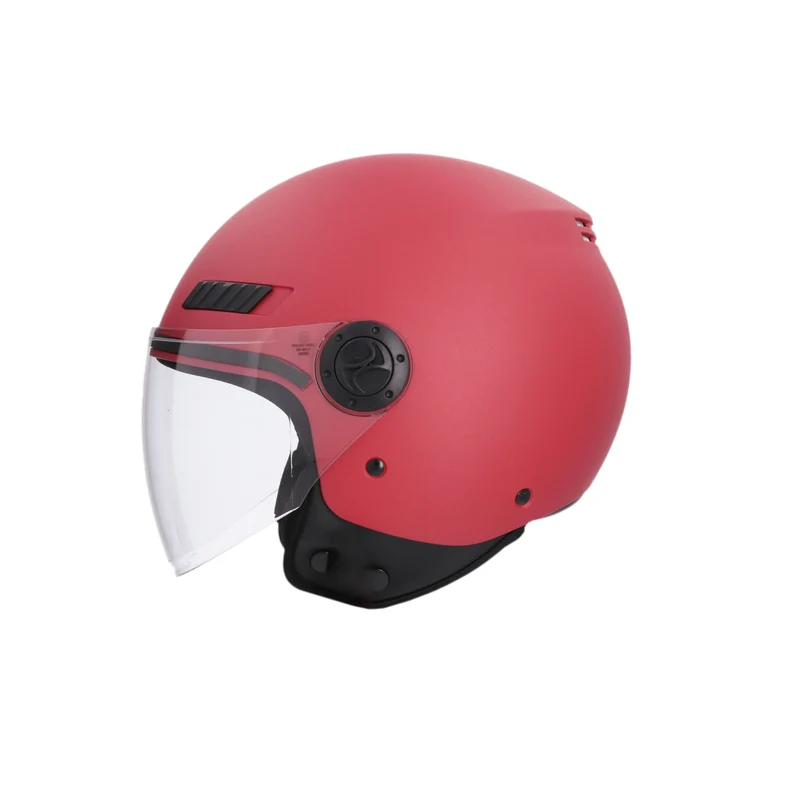 SHIRO HELMETS SH-62 KIOTO CASCHI DI MOTO MONOCROMO ROSSO OPACO
