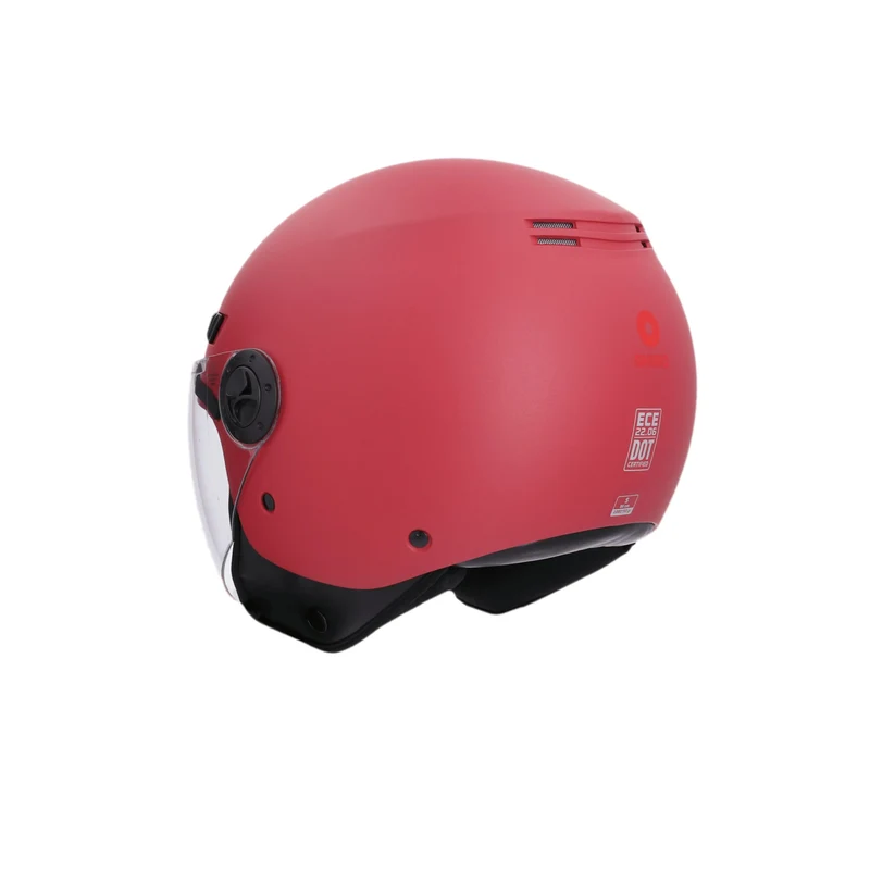 SHIRO HELMETS SH-62 KIOTO CASCHI DI MOTO MONOCROMO ROSSO OPACO