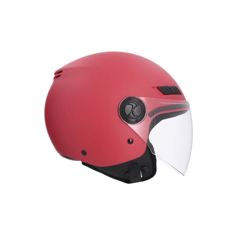 SHIRO HELMETS SH-62 KIOTO CASCHI DI MOTO MONOCROMO ROSSO OPACO