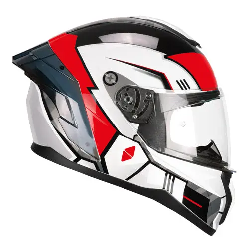 CGM 330S RIOT SPACE INTEGRALI CASCHI DI MOTO BIANCO NERO ROSSO
