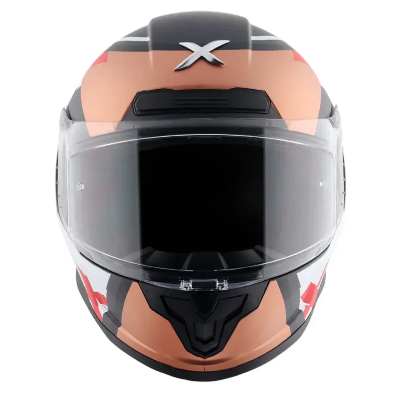 AXOR SABER X SPORTS CASCHI DI MOTO NERO ARANCIONE OPACO